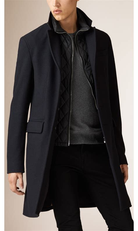 burberry navy stroller wool coat|burberry cashmere jacket.